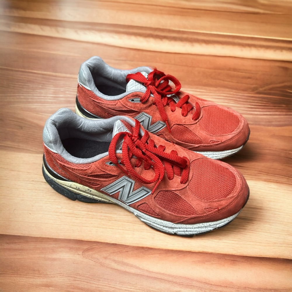 The New Balance 990WC3 Made in USA Bold Red Women’s Size 9.5 Corgi Dog Lover